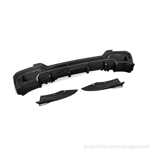Prepreg Dry Carbon Fiber Rear Bumper Diffuser Lip for BMW IX3 G08I 2023